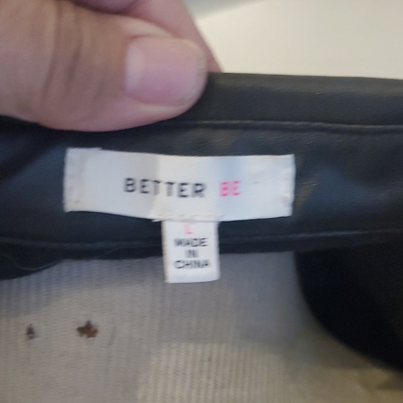 Better Be Black Leather Cropped Jacket - Picture 5 of 5